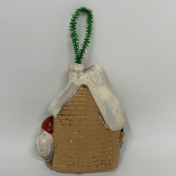 Vintage cottage Santa & elf Christmas tree ornament decoration - Picture 2 of 16